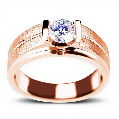 Classic Crystal Solitaire Ring | Rose Gold