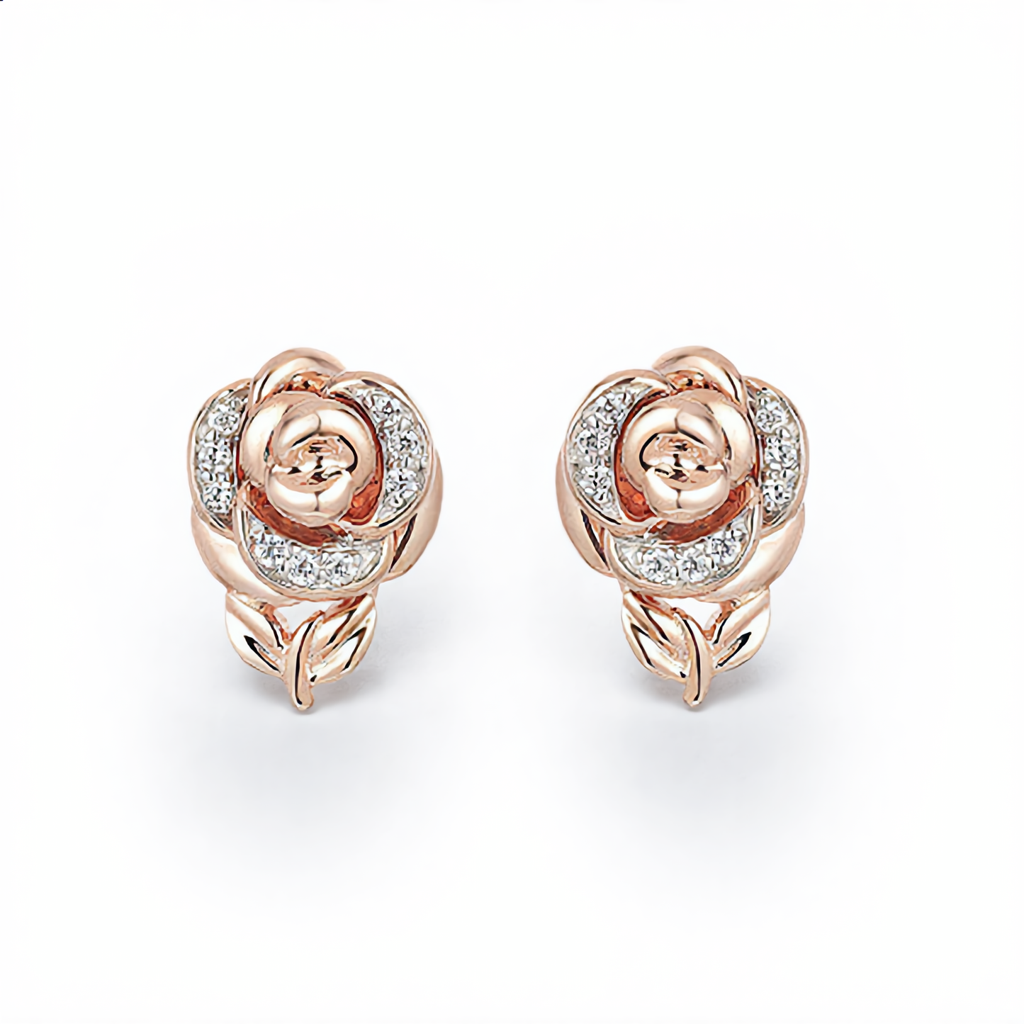 Rose Bloom Jewelry Set | Rose Gold