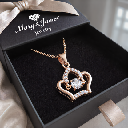 Royal Crown Sparkle Necklace | Rose Gold