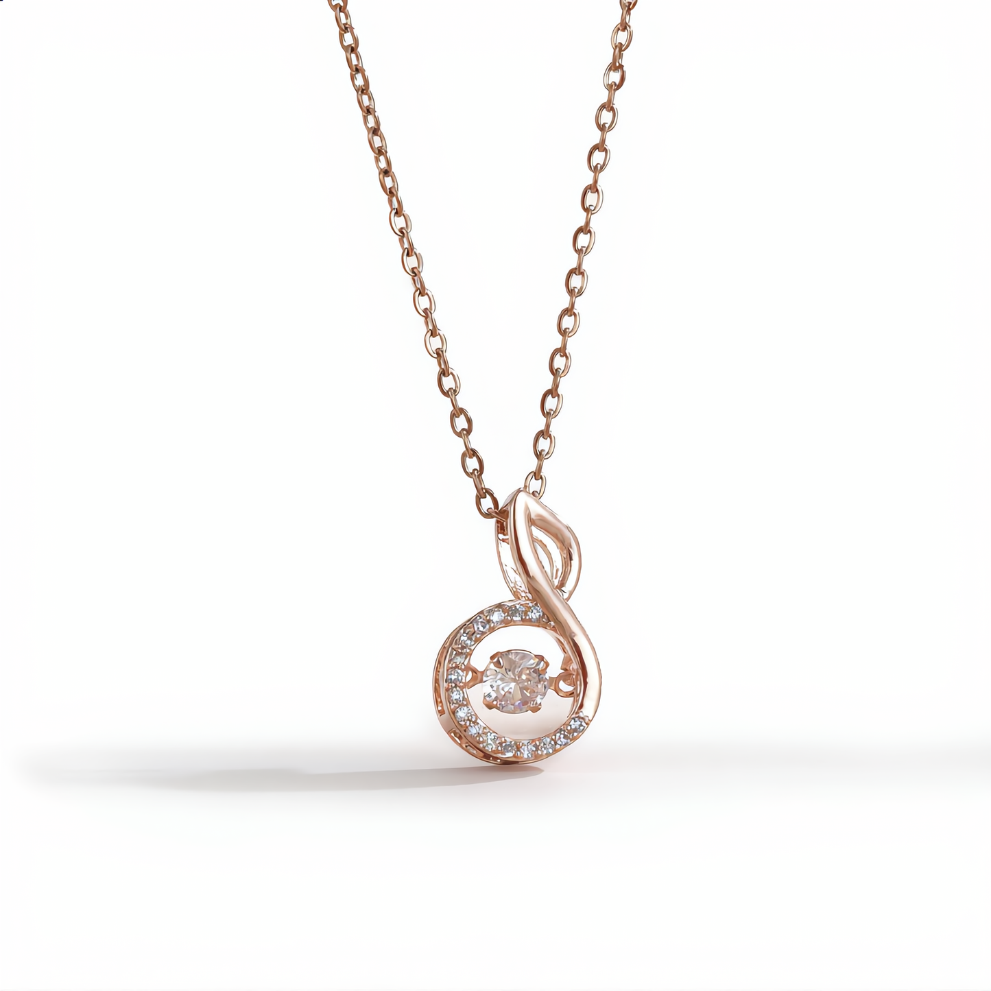 Harmony Crystal Necklace | Rose Gold