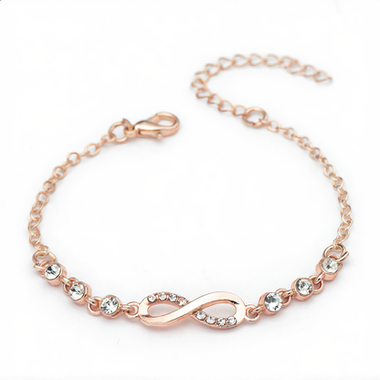 Infinity Crystal Bracelet | Rose Gold