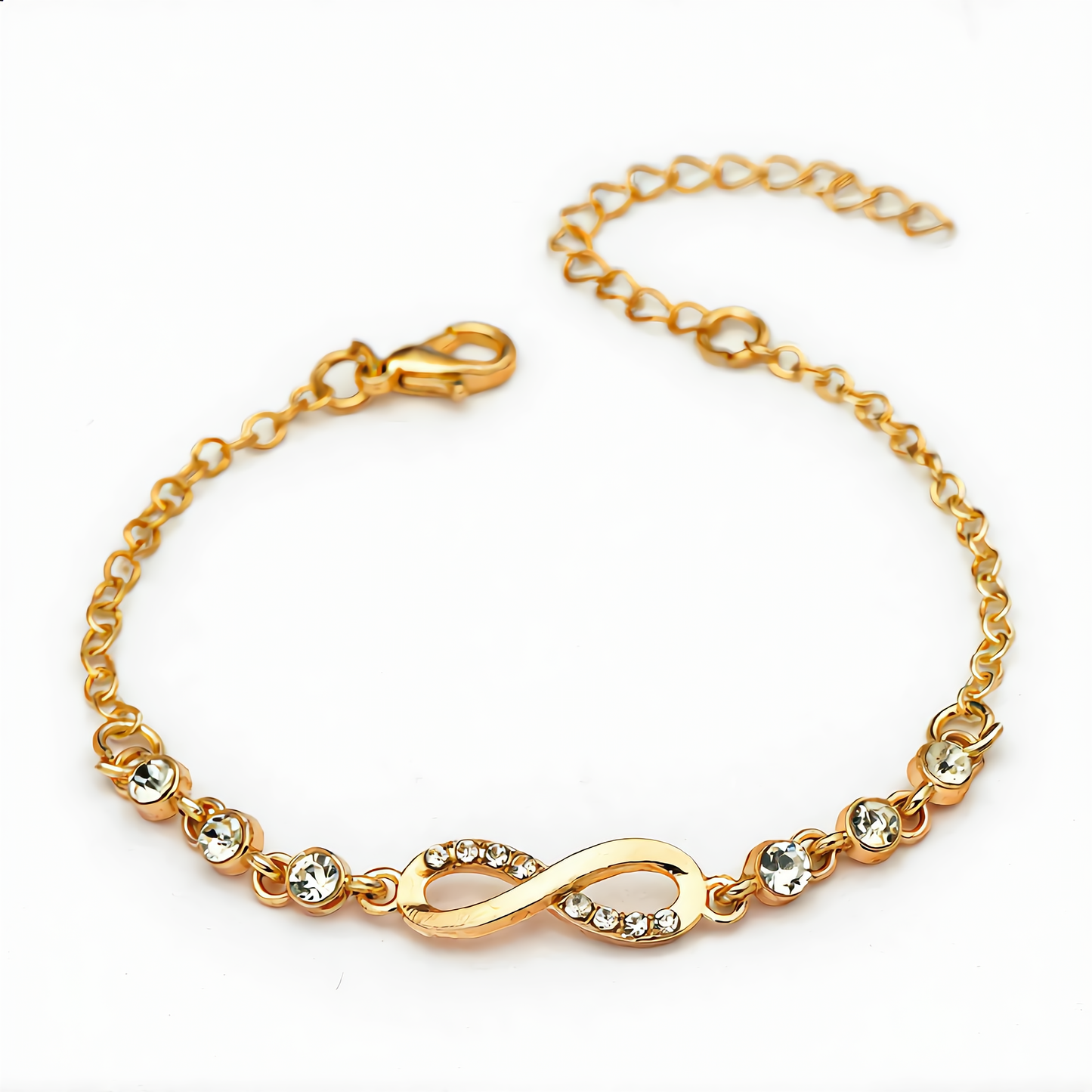 Infinity Crystal Bracelet | Rose Gold