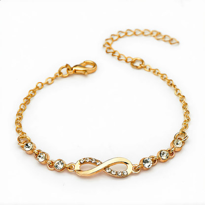 Infinity Crystal Bracelet | Rose Gold