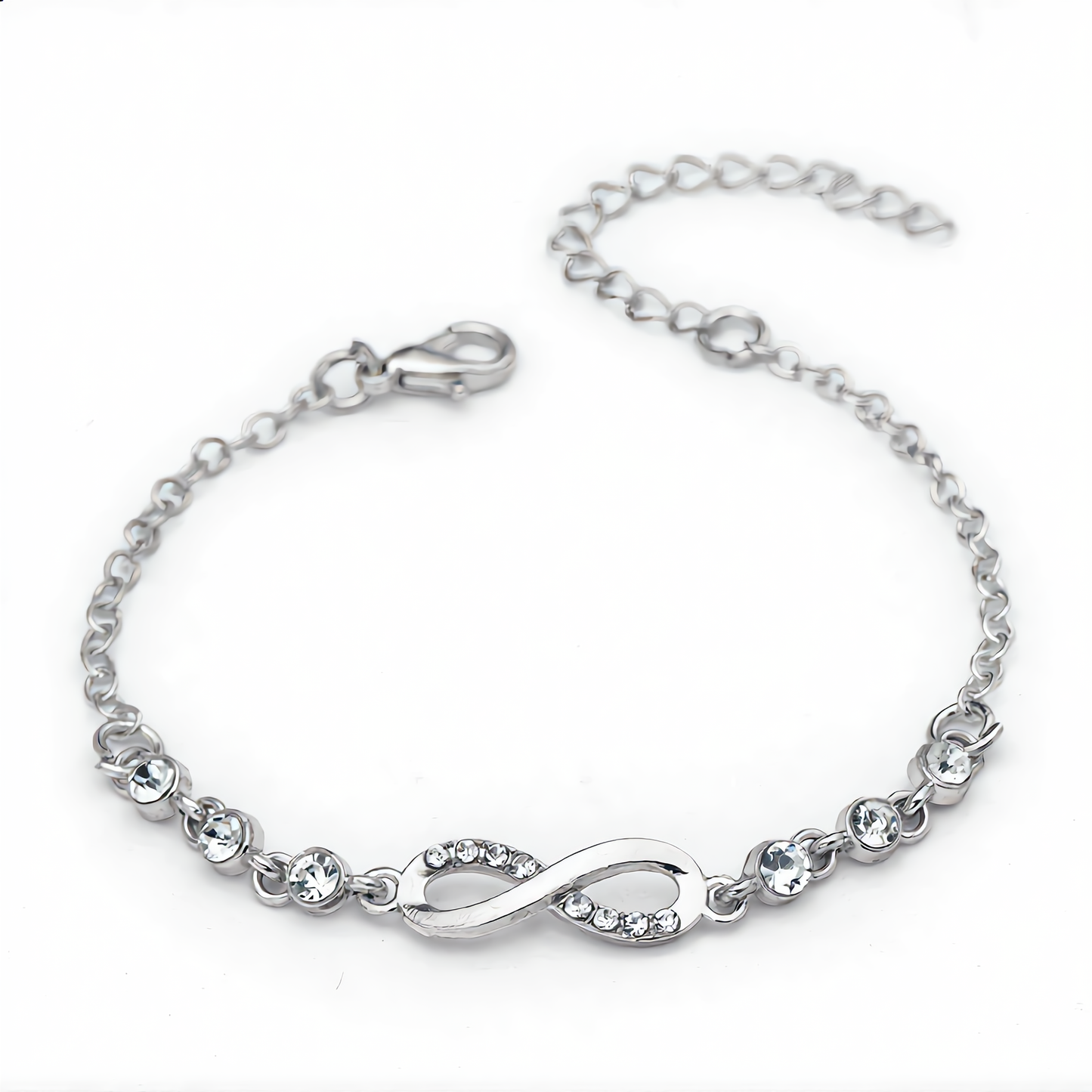 Infinity Crystal Bracelet | Rose Gold