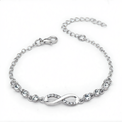 Infinity Crystal Bracelet | Rose Gold