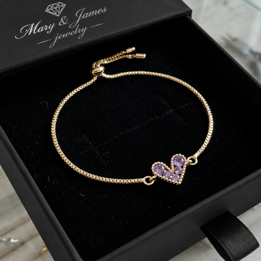 Lilac Love Bracelet | Gold