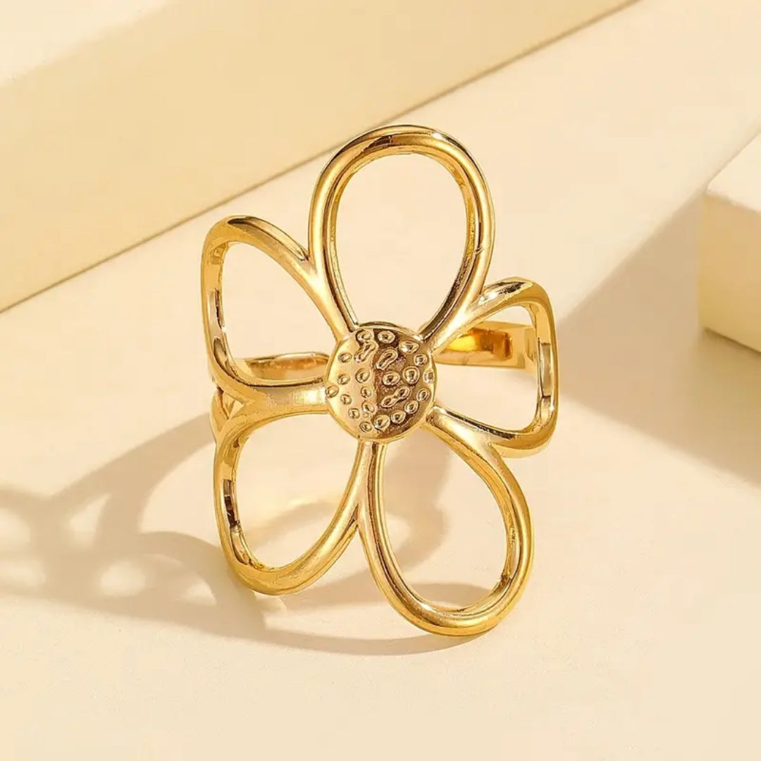 Flower Gold Ring