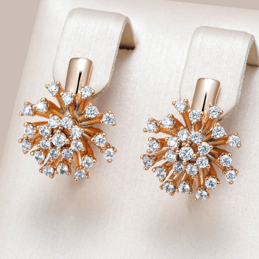 Elegant Bright Flower Earrings