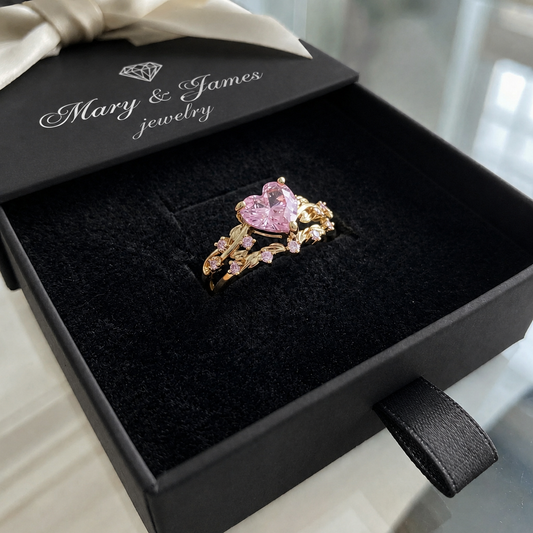 Petalheart Garden Ring Set | Gold