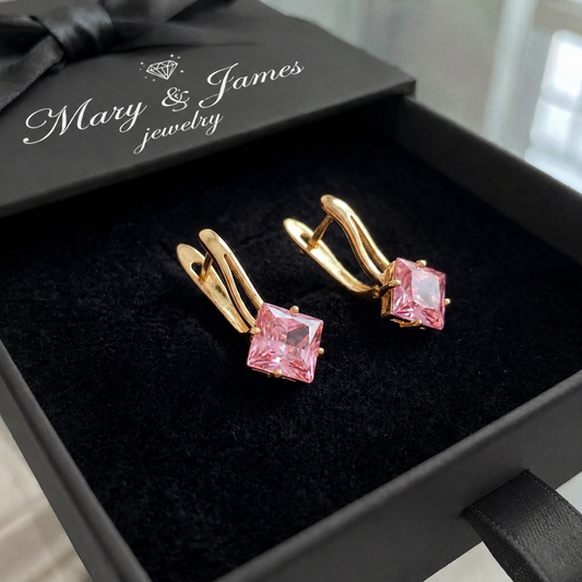 Rosaluxe Crownlight Earrings | Rose Gold