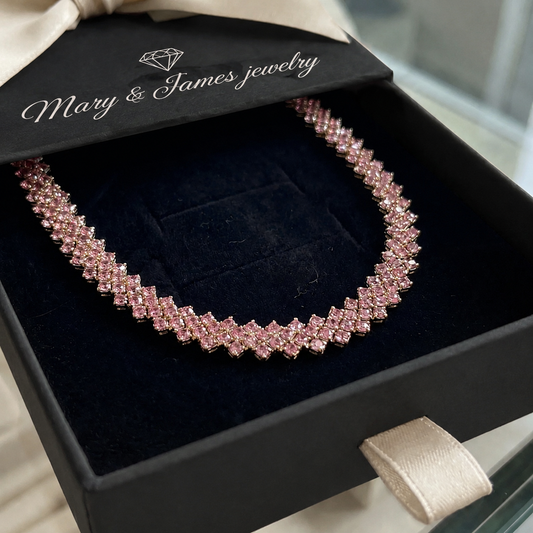 Rose Ember Line Necklace | Gold
