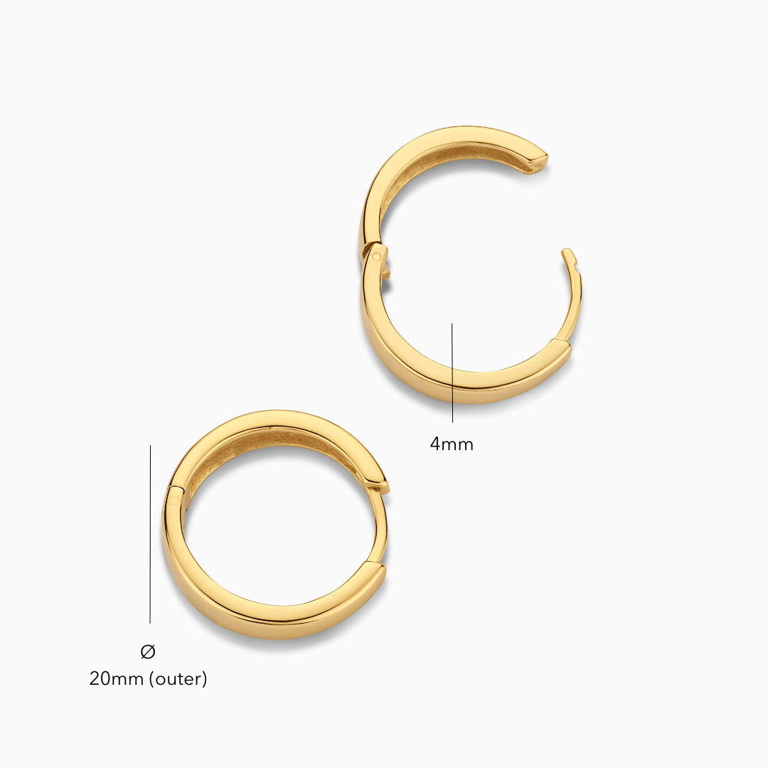 Gia Hoops | Gold