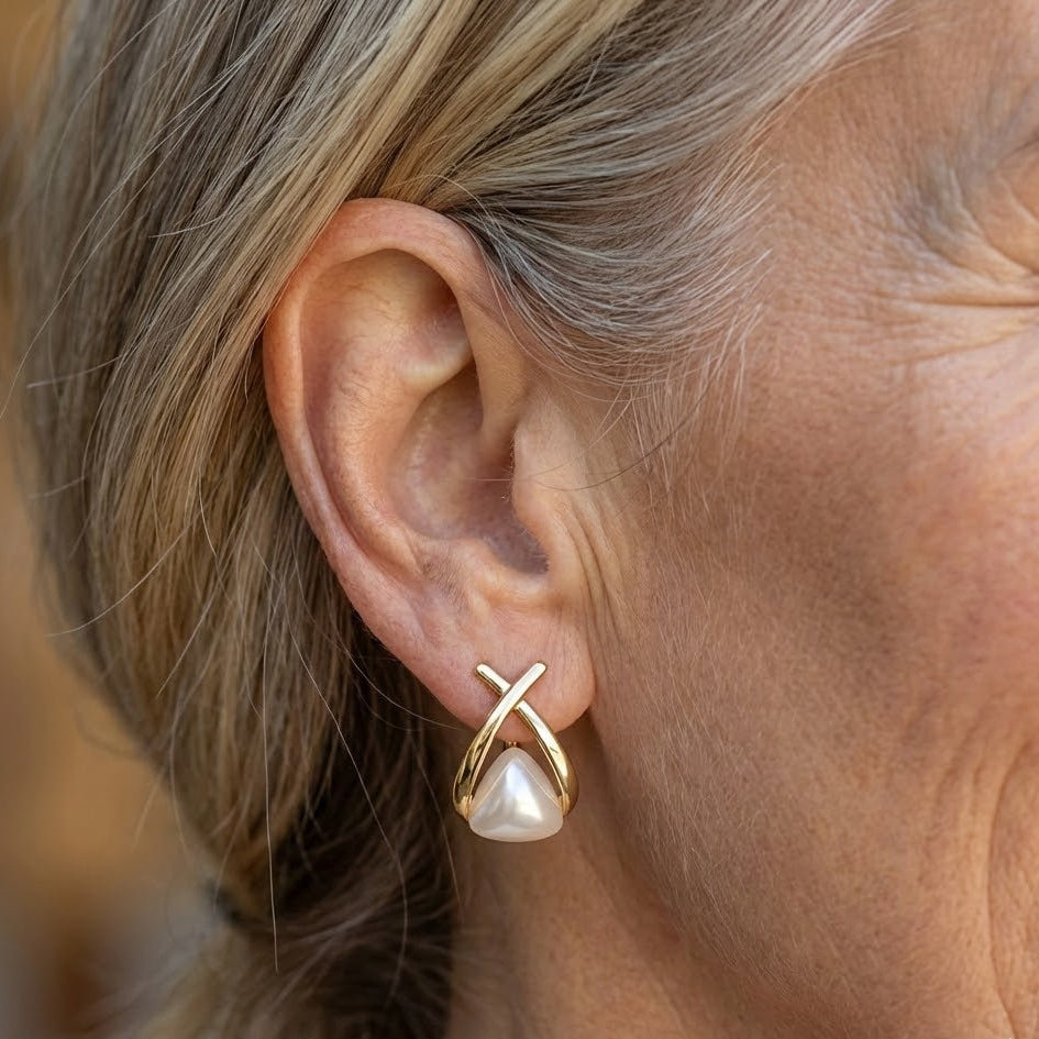 Elegant Pearl Drop Earrings