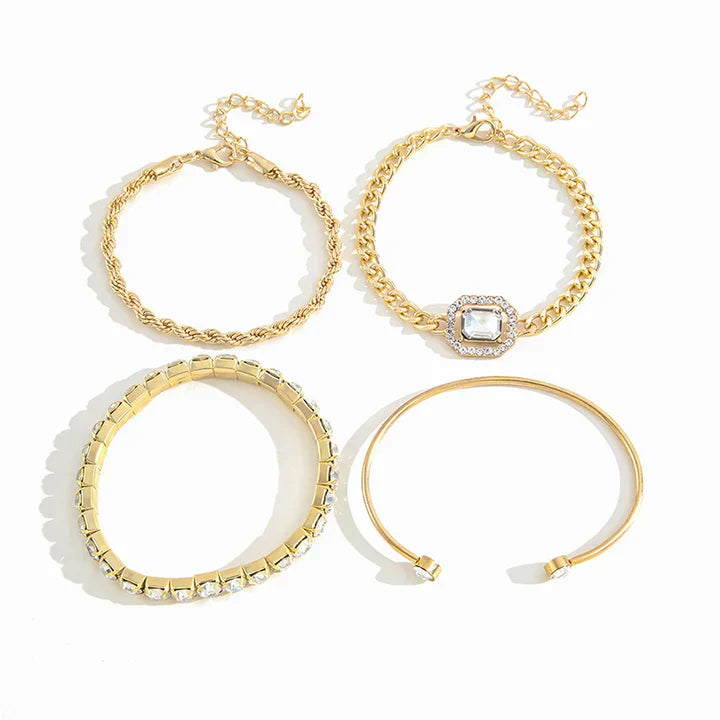 Domitia Calvina Bracelet Set | Gold 18k
