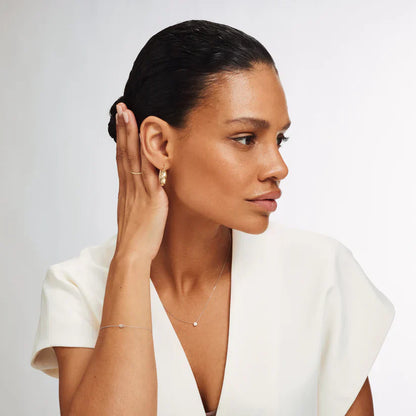 ClÃ©a Stone Necklace | White Gold