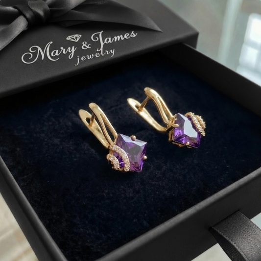 Zephira Crownlight Pave Earrings | Rose Gold